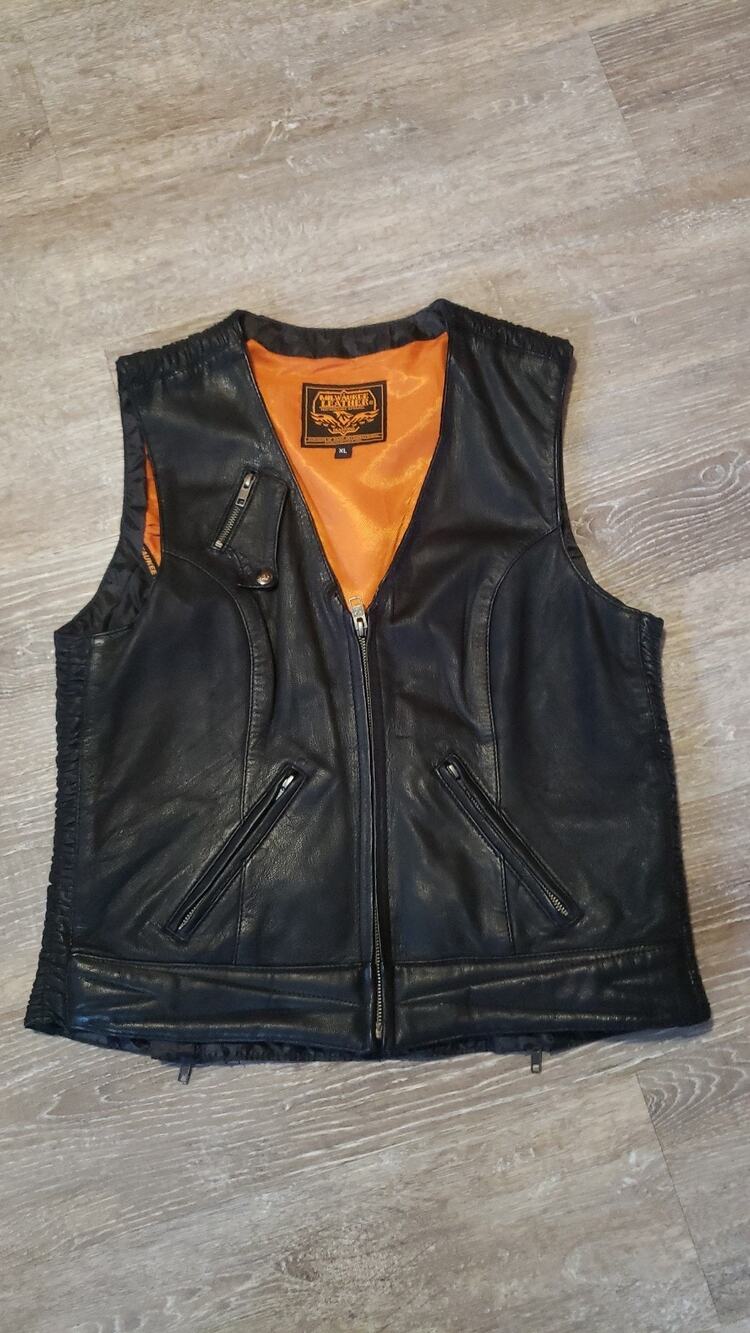 Milwaukee leather MLL4571 Womans leather biker vest